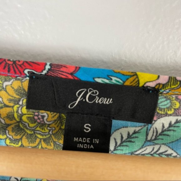 J.Crew Blue Multicolor Floral Tiered Maxi Dress Size Small - Picture 13 of 14